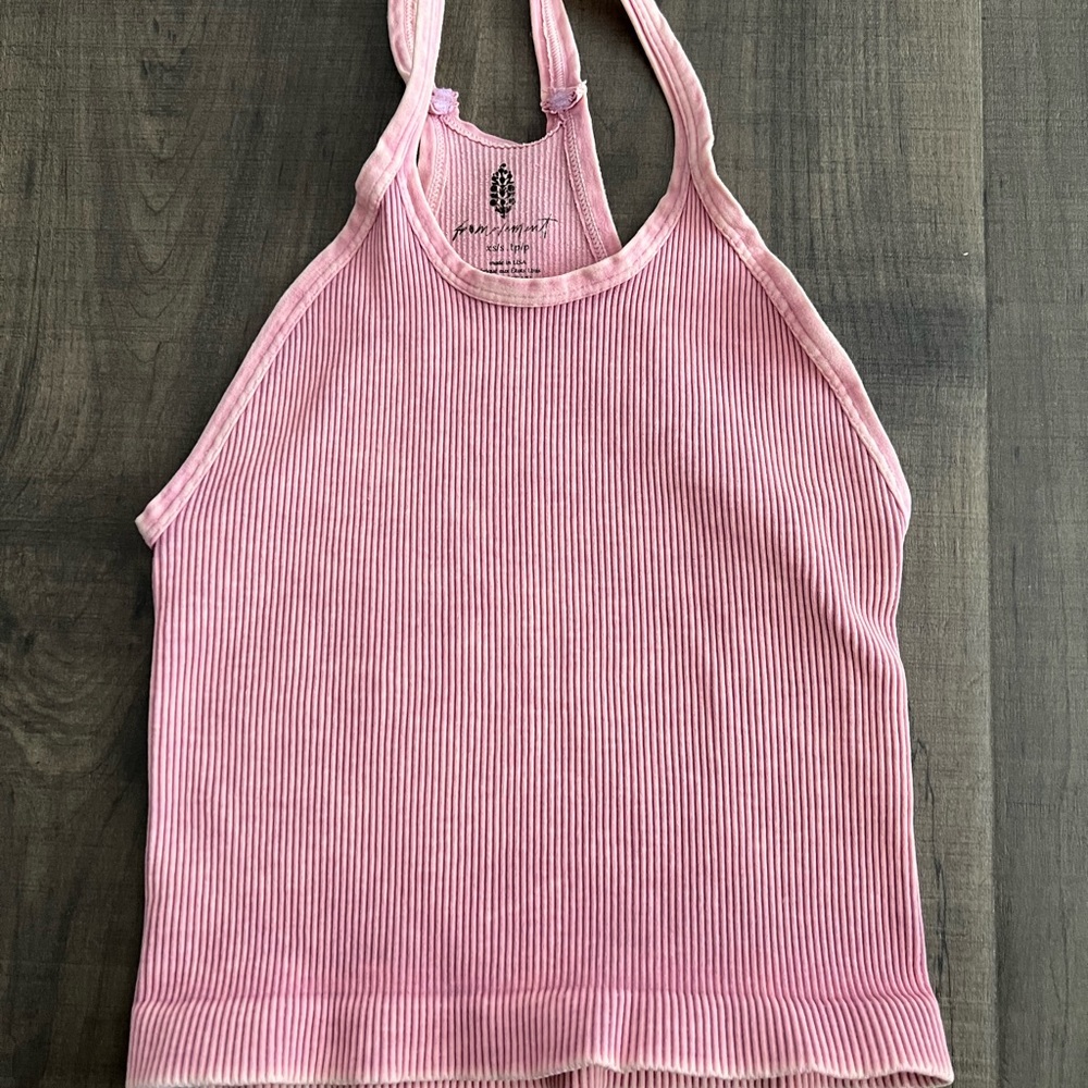 Free People cropped halter top